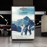 cartel publicitario para una nueva edición de cerveza más fría de Heineken